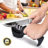 Knife Sharpener With Non Slip Rubber Handle😍
