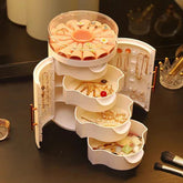 4 LAYERS DRAWERS JEWELLERY BOX