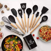 12 PCS SILICONE COOKING UTENSILS SET