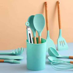 12 PCS SILICONE COOKING UTENSILS SET