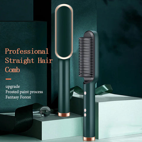 2-in-1 Hair Styling Comb Straightener Hair Brush