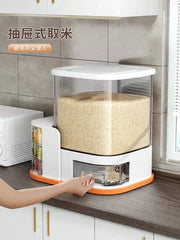 MULTI RICE STORAGE CONTAINER WITH 4 COMPARTMENTS
