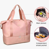 RE-EQUIPPED FASHION TRAVEL BAG WITH SHOE PARTITION