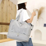 RE-EQUIPPED FASHION TRAVEL BAG WITH SHOE PARTITION