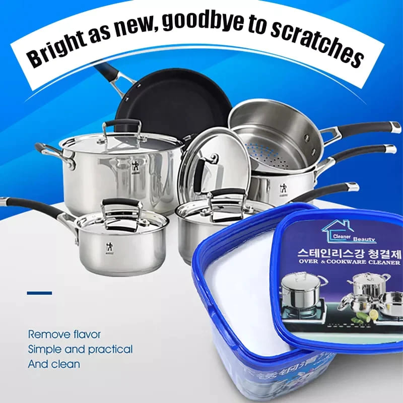 POWERFUL STAINLESS STEEL COOKWARE CLEANING PASTE