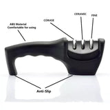 Knife Sharpener With Non Slip Rubber Handle😍
