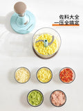 Multi-function Meat Grinder Push Manual Food Chopper