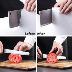 Knife Sharpener With Non Slip Rubber Handle😍
