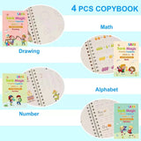 MAGIC BOOK - AUTO DISAPPEARING WRITING - PACK OF 4 BOOKS