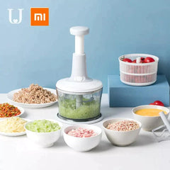 Multi-function Meat Grinder Push Manual Food Chopper