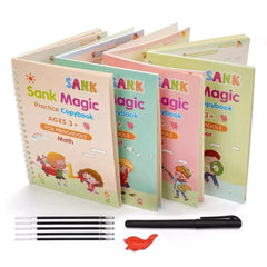 MAGIC BOOK - AUTO DISAPPEARING WRITING - PACK OF 4 BOOKS