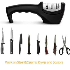Knife Sharpener With Non Slip Rubber Handle😍