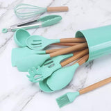 12 PCS SILICONE COOKING UTENSILS SET
