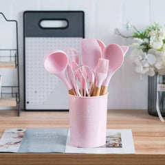 12 PCS SILICONE COOKING UTENSILS SET
