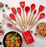 12 PCS SILICONE COOKING UTENSILS SET