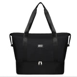RE-EQUIPPED FASHION TRAVEL BAG WITH SHOE PARTITION