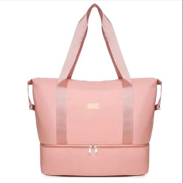 RE-EQUIPPED FASHION TRAVEL BAG WITH SHOE PARTITION