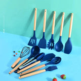 12 PCS SILICONE COOKING UTENSILS SET