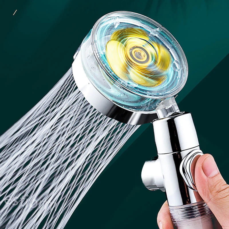 High Pressure Water Saving Handheld Shower With Fan 360 Rotated