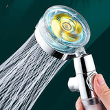 High Pressure Water Saving Handheld Shower With Fan 360 Rotated