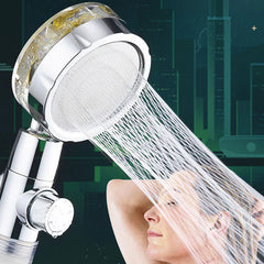 High Pressure Water Saving Handheld Shower With Fan 360 Rotated